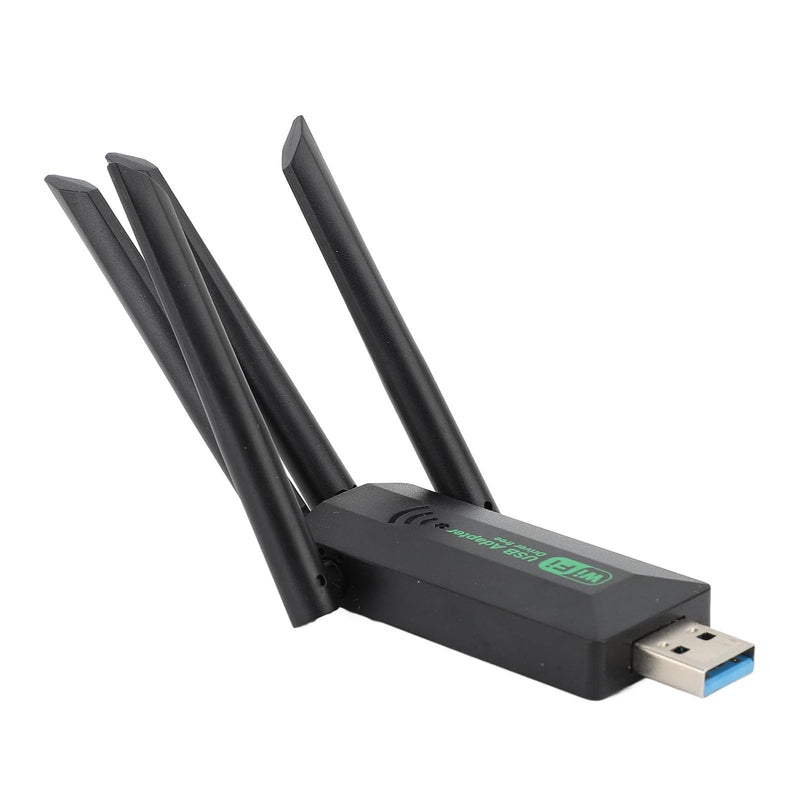 USB Adapter, 1200Mbps USB 3.0 Network Dongle with High Gain 4 Antennas, Dual Band Network Adapter for Desktop Computer Laptop
