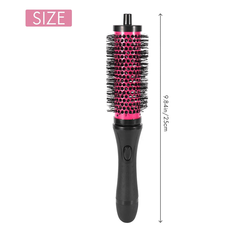 Round Hair Brush Set with Detachable Barrels Styling Tool, Ceramic Ionic Technology, Round Hairbrush for Volume, Curl & Smooth Blowouts, 6 Rollers + 1 Handle + 6 Butterfly Clips