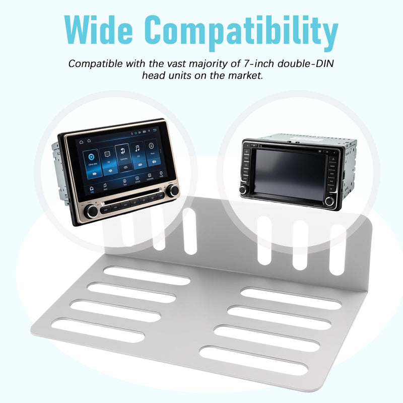 2026 Upgraded Double Din Installation Kit,Car Audio & Video Dash Mounting Kits with Mounting Bracket & Screws,Universal Double Din Dash Kit Replacement Car Accessories
