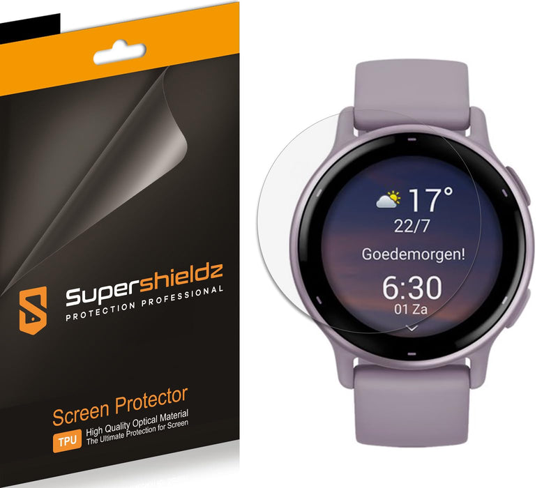 Supershieldz (3 Pack) Designed for Garmin Vivoactive 5 Screen Protector, High Definition Clear Shield (TPU)