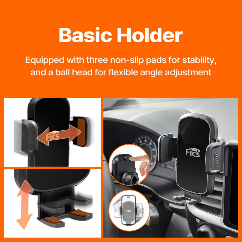 FICS Car Phone Holder for Hyundai Palisade 2023, 2024, 2025 – Custom-Fit Mount for Seamless Display Integration, Interior Accessories for Navigation Use, Stable Driving View