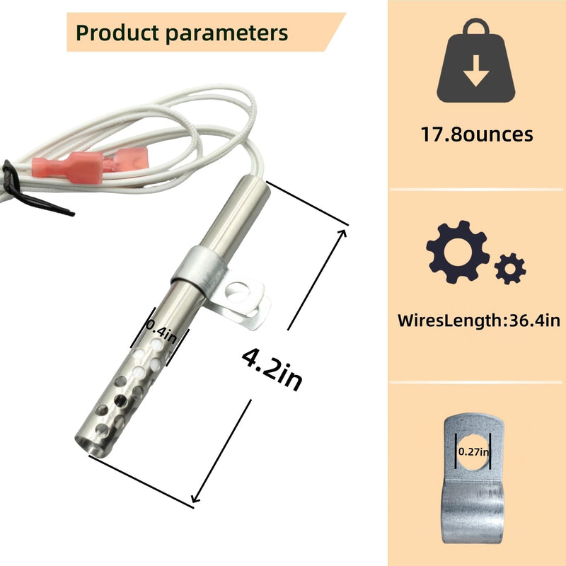 1183200 Ignitor Hot Surface Compatible with Southbend range BGS CG GB GS SLGB STRG Replacement For 1177545 41-224 (24 Volt)