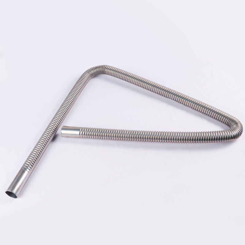 FizLig Inner Exhaust Pipe - Stainless Steel Parking Air Heater Generator Flex Exhaust Extension Pipe | Parking Air Heater Fuel Tank Diesel Gas Vent Hose (120CM/47.2in) 120CM