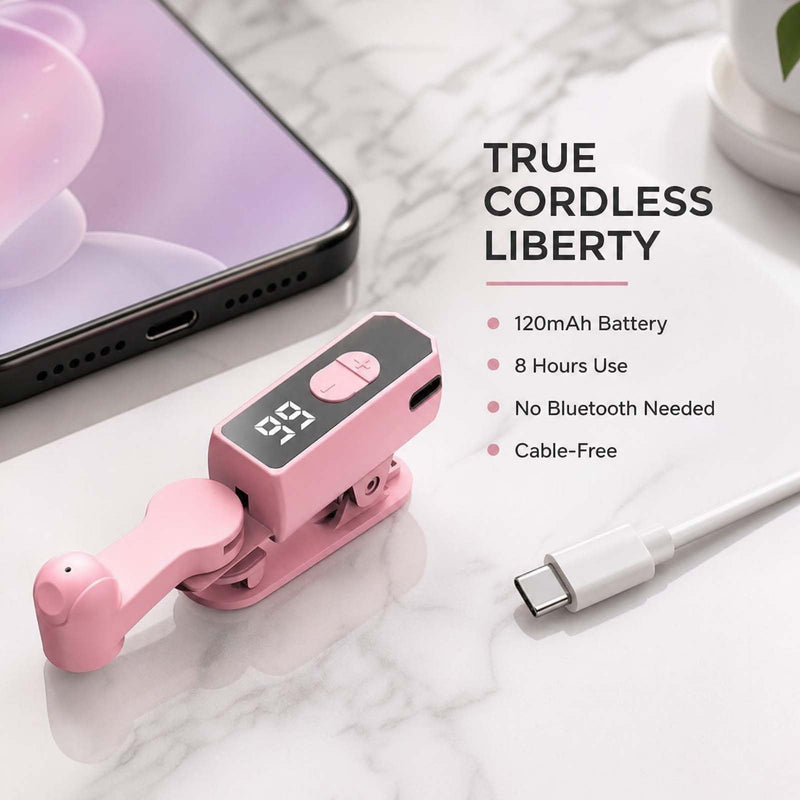 Auto Clicker Tapper for iPhone Tiktok Live iPad Android Smartphone, Rechargeable Cordless – 107 Adjustable Speed, Auto Screen Tapper for Live Stream Likes, Games, Repetitive Task, Purchases Black+Pink
