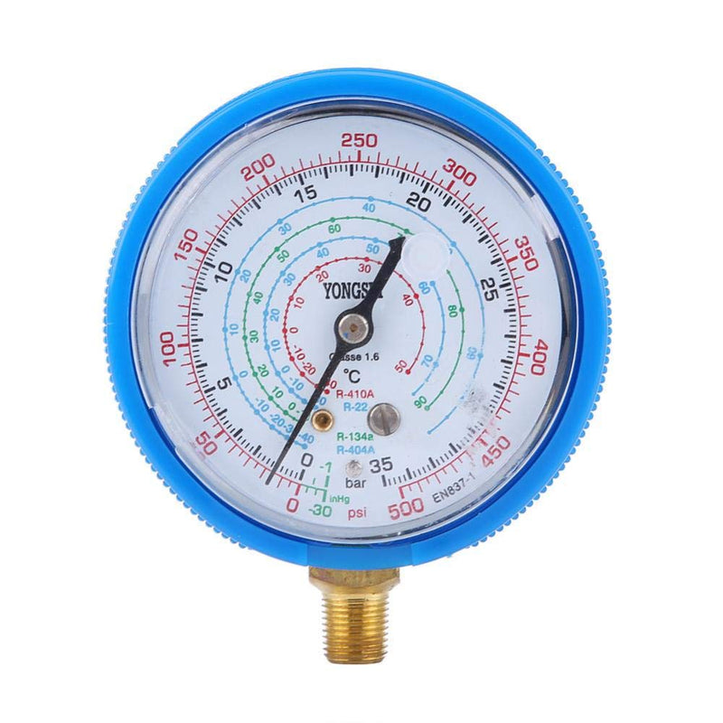Refrigerant Gauge,One Pair of Refrigerant Low and High Pressure Gauges 11.2mm Fit for Air Conditioner R410A R134A R22 PSI KPA