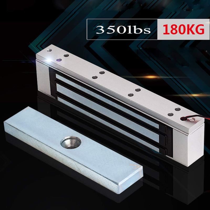 350Lbs(180KG) Holding Force Electromagnet Magnetic Electric Lock 12V Singe Door