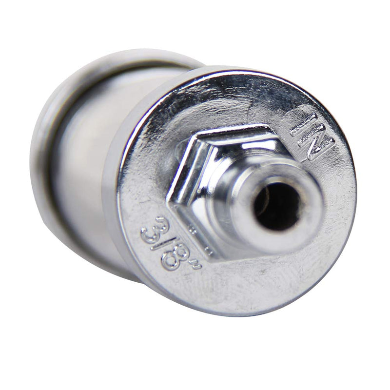 Universal Fuel Pump Filter, CarBole 9748 Universal 3/8" Inlet/Outlet Fuel Filter Clear View - Glass 1PC Of 3/8" Inlet/Outlet