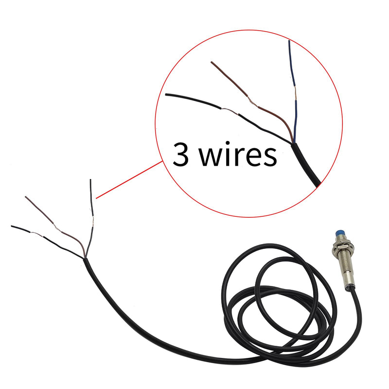 5Pcs NC Normally Close NPN Inductive Proximity Sensor Switch M8 Detector 2mm DC6V-36V 3 Wire LJ8A3-2-Z/AX