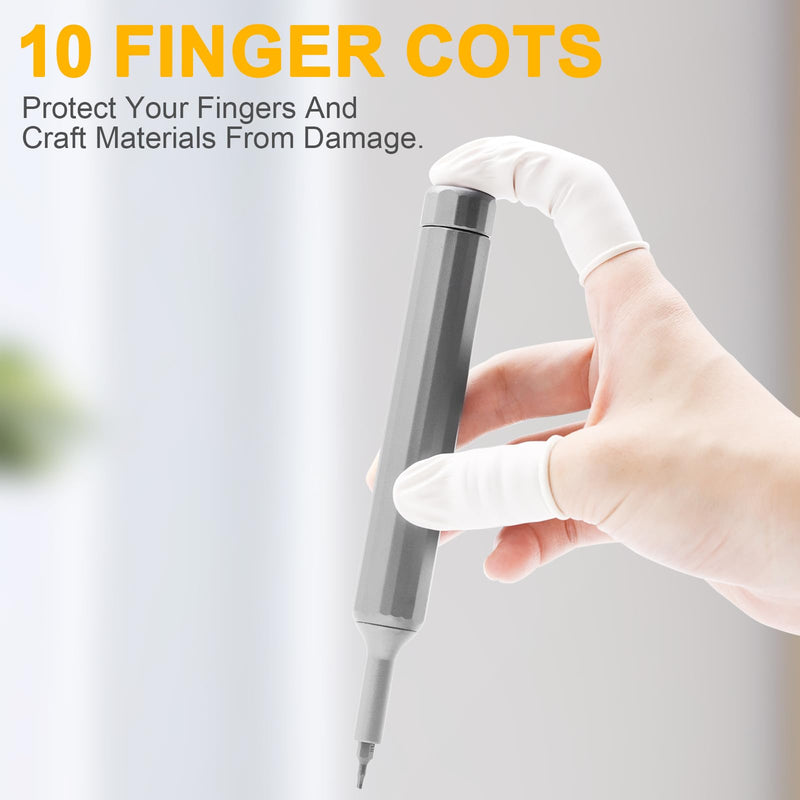 50-in-1 Precision Screwdriver Set, Magnetic Mini Repair Tool Kit with Pen Screwdriver, 38 S2 Steel Bits, Tool Tray, and 10 Finger Grips - For Eyeglasses, Watches, Laptops, Phones,Electronics