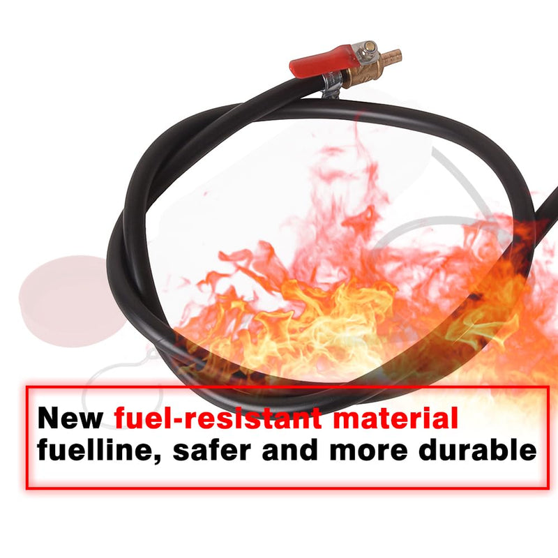 Motorcycle Auxiliary Fuel Tank (500ml with Vent) Gas Tank for Small Engine Work and Carburetor Tuning