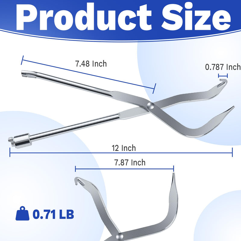 Brake Spring Pliers, Drum Brake Adjusting Tools, Shoe Return Spring Install & Remove Brake Tools, Double Ended Brake Pistonremoval Pliers, Drum Brake Spring Tool Suitable for Most Cars