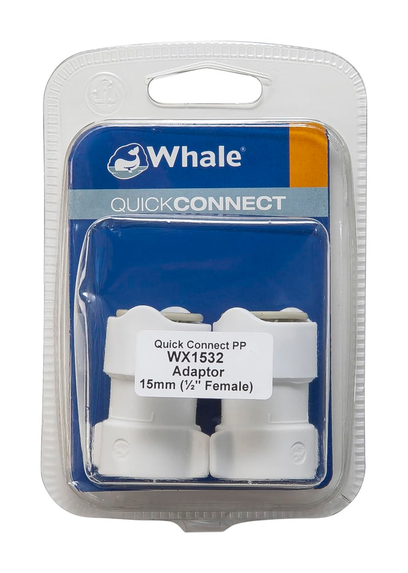 Whale WX1532 Quick-Connect Threaded ½-Inch One Size 1/2-inch Female Adapter