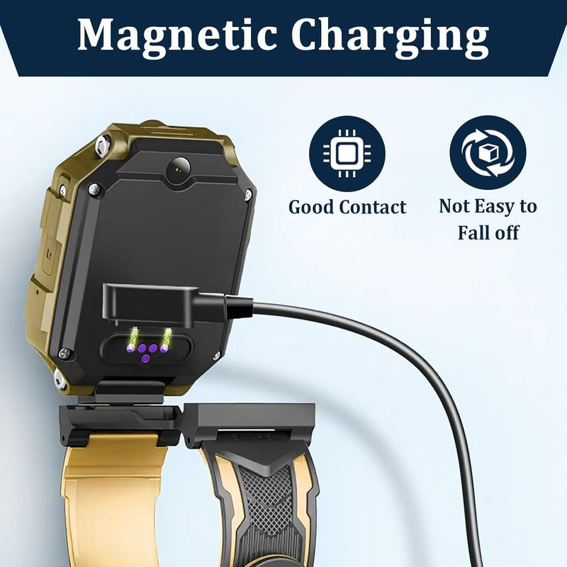 2-Pack Smart Watch Charger for VeryFit IDW19 IDW13 ID208 BT Plus - Magnetic USB Charging Cable - Replacement Power Cord for IDW15 IDW16 IDW17 IDW21 IDW25 IDW26 IDW28 GTX20 - Fast Charging Accessories