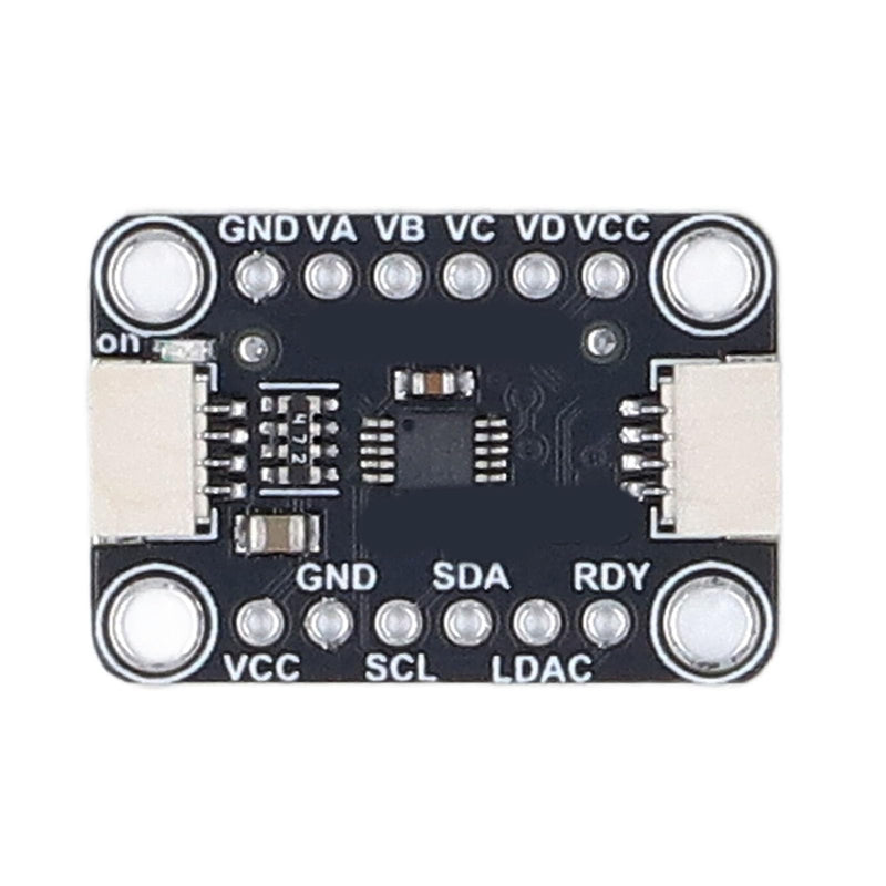 4 Way Digital Analog Converter Quad DAC Board MCP4728 EEPROM Stemma QT Qwiic I2C 4 Channels 12-Bit 2.7V-5.5V PCB Mount,Analog to Digital Converter Amplifier High Precision Converter Development Board