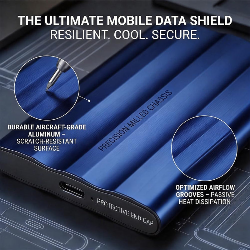 64GB Portable Memory Expander, Mobile Phone Intelligent Backup Disk, Universal Android Phone Computer Dual Use Mobile Extender, Fast Transmission Storage Upgrade for Phone & Computer,(Blue) Blue