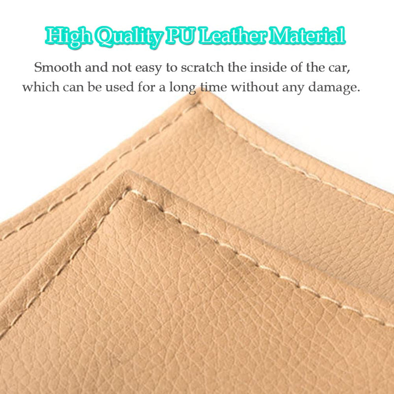 Car Grab Handle Cover,Soft Car Handle Protector,Car Grip Gloves, PU Leather Material,Interior Accessories for Most Cars,2Pcs Black Stitches