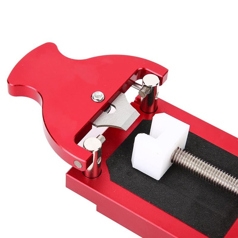 Watch Bezel Removal Tool, Watch Case Opener, Metal Watch Back Cover Opener Adjustable, Watch Back Remover Tool Professional, Watch Repairing Tool (Red Case Remover & Holder)