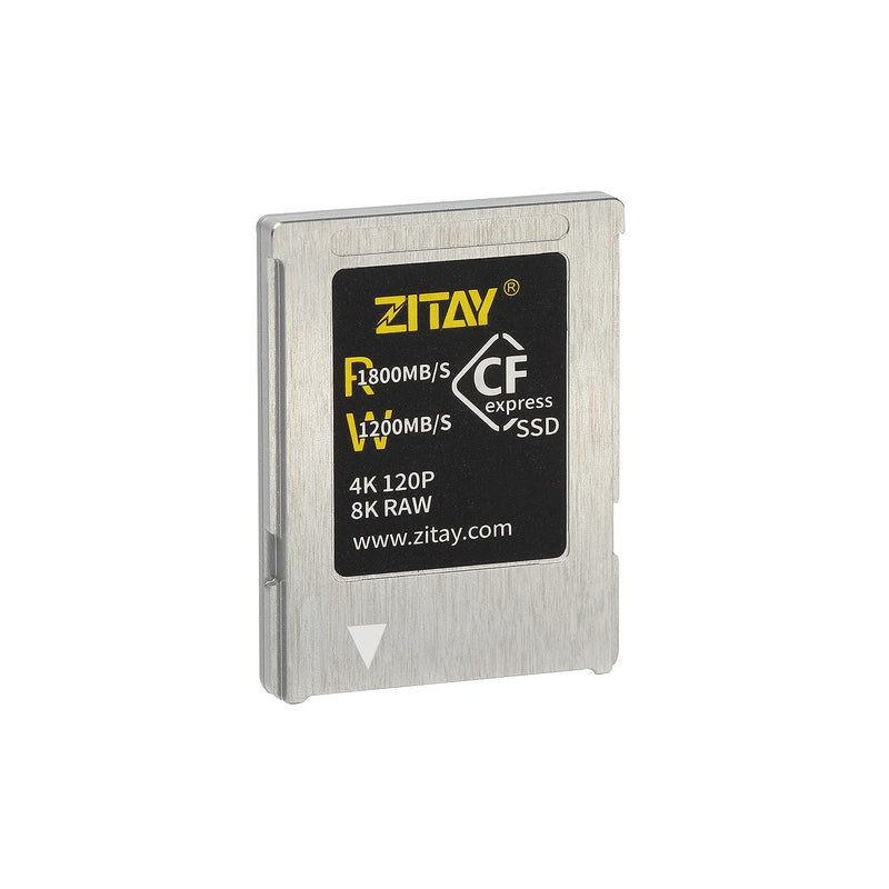 ZITAY CFexpress Type B Card to SSD Adapter Compatible with Nikon Z6 Z7 Z9 Canon RC R5 R5C Panasonic GH6 S1H (SSD not Included) Silver