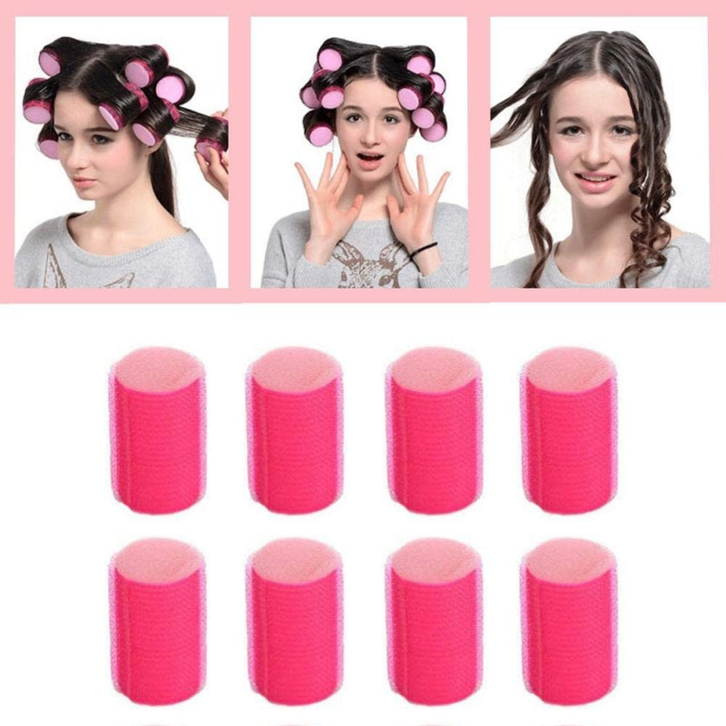 6 Pcs Sponge Hair Rollers Foam Curlers Tools Hairdressing Curlers Tools Hair Styling for Women and Girls (Random Color) (6) 6