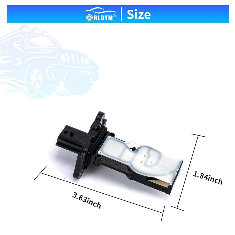 Mass Air Flow Sensor MAF Sensor 22680-BV80B for 2.5L Nissan Altima Juke Versa 1.6L Maxima Pathfinder 3.5L Rogue Rogue Sport 2.0L 2.5L Sentra 1.6L 1.8L 2015-2017, Replace# AFH60M48