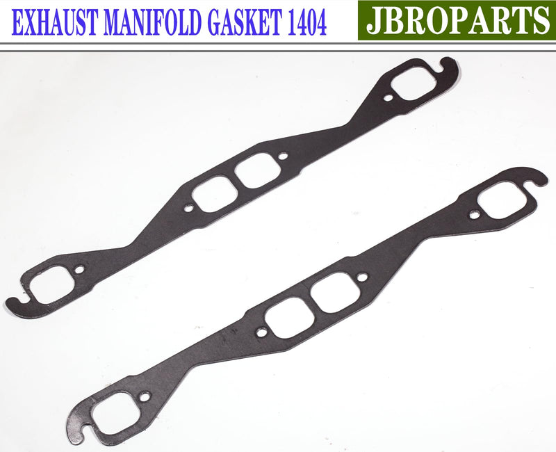 1404 Exhaust Manifold Gasket Set Fit for Small Block Chevrolet 283 305 307 327 350 400 Engines