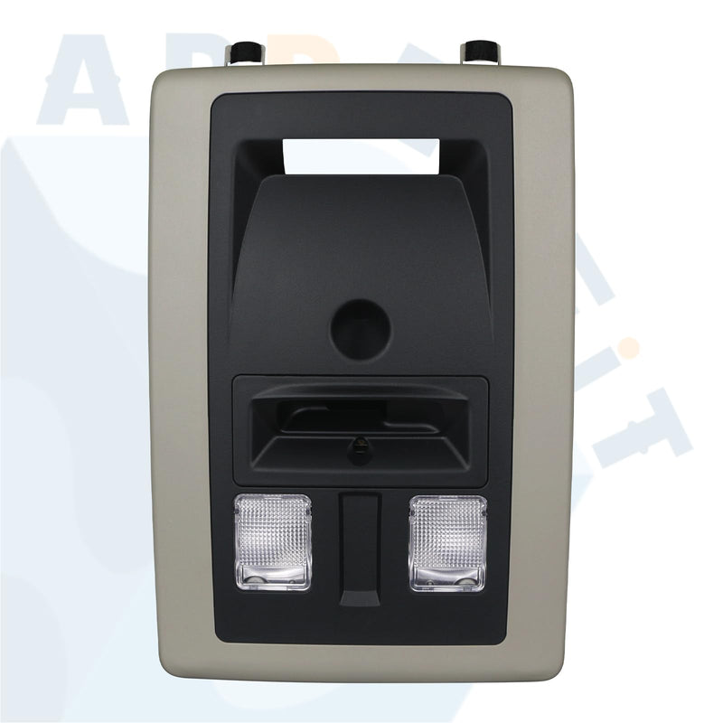 Overhead Console Housing w/Light & Lens for Interior Roof 1UY07BD1AA Compatible with 2011-2024 Ram 1500 2500 3500 4500 5500 Truck Accessories Parts Interior Dome Map Reading Light for console w/ module & switch