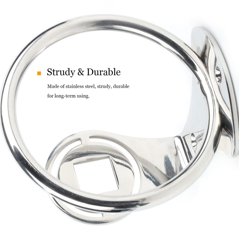 AMYSPORTS Ring Stainless Drink Holder Marine Yacht Steel Cup Holders Boat Universal Hardware Drink Holder Deck
