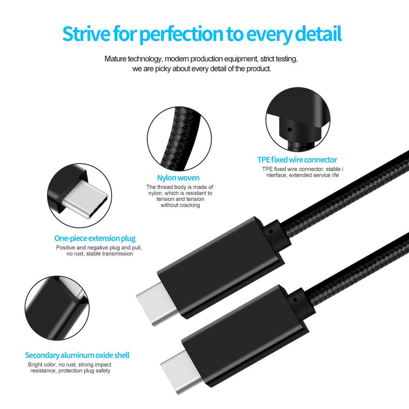 CBUS 5A 100W USBC Cable - 6.6ft USB C 3.2 Gen 2 10Gbps Power Delivery Monitor Cable - PD Docking Stations, Hard Drives, Compatible with MacBook Pro, iPad Pro 4K/5K