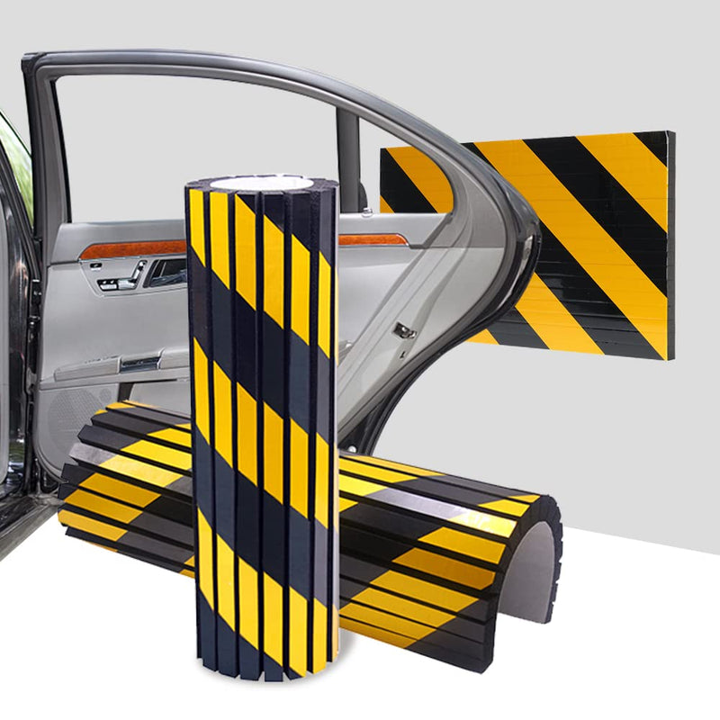 GUEQUITLEX Garage Wall Protector Foam Wall Corner Guard for Parking Garages - Wall Edge Protector Protect Your Car - Garage Wall - Wall Corner Edge and Bumpers Corner Guards Yellow 4 pack