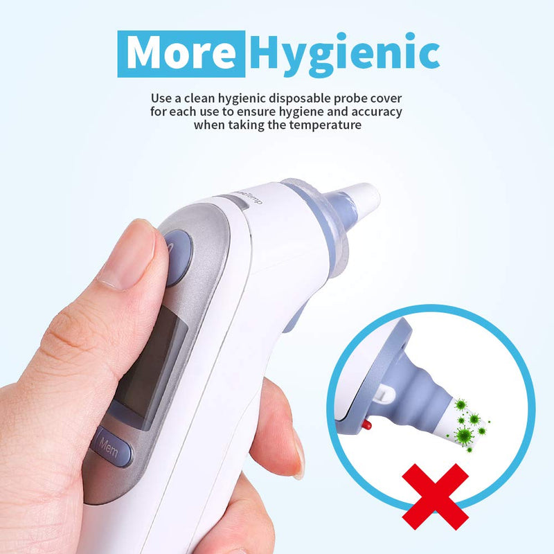 200X Ear Thermometer Probe Covers Lens Filters Refill Caps for All Braun Digital Ear Thermometer Models, BPA Free and Disposable for Braun Thermoscam 7 Series, 6 Series(200) 200