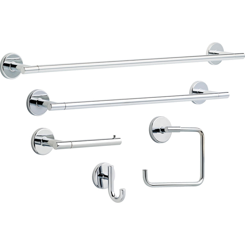 Delta Hand Towel Holder | Square Polished Chrome Ring for Hanging Towels in Kitchen, Bathroom | Trinsic Accessories 2 x 6.41 x 2 Inches