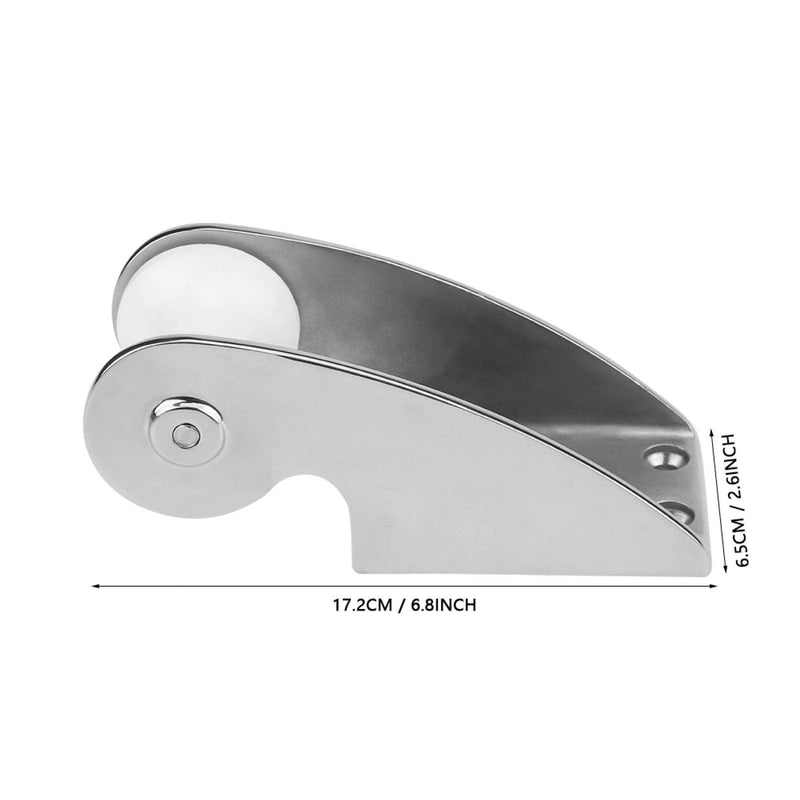 Bow Anchor Roller, Stainless Steel 316 Stainless Steel Bow Anchor Fixed Bracket, Heavy Duty Setting and Retrieving Rubber Roller for Marine Yacht Docking