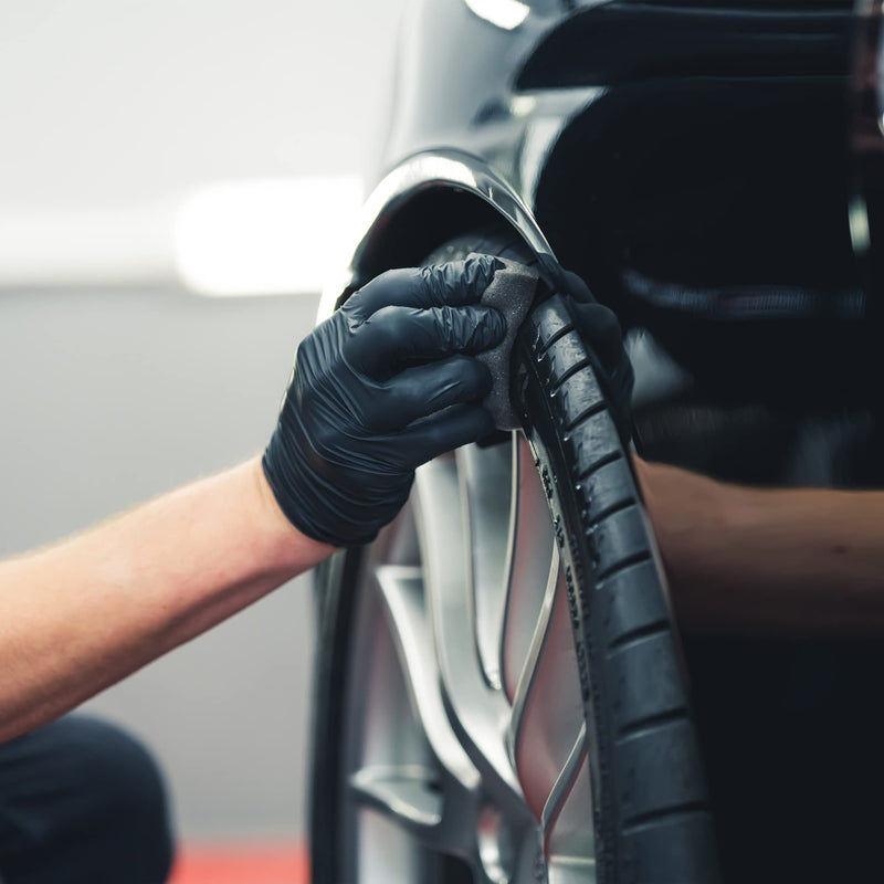 SHINE ARMOR Tire Shine Gel Dressing & Pristine Cleaner Car Care for Wheels & Tires with No Sling Formula Wet Look Keeps Tires Black & Clean with Water Based Polymers from