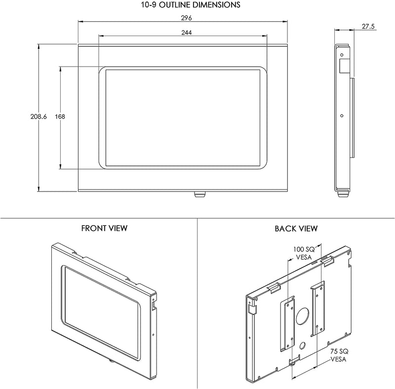 TABcare Locking Security Metal Case for Apple iPad 7/8/9 10.2" Tablet for Kiosk, POS, Store, Show Display (White, iPad 7/8/9 10.2) White iPad 7/8/9 10.2"