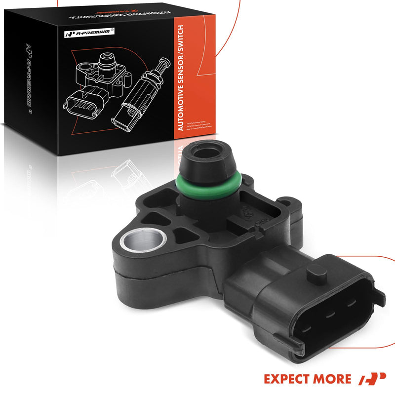 A-Premium Engine Manifold Absolute Pressure MAP Sensor Compatible with Buick Cadillac Chevy Silverado Express Suburban Tahoe GMC Sierra Yukon Hummer Isuzu Saab