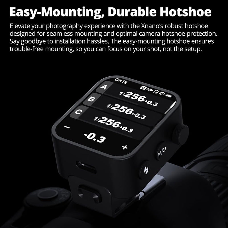 Godox X3C X3 C X3-C Trigger, Godox Flash Trigger, Touch Screen TTL Wireless Flash Trigger, with TCM Conversion, Built-in 3.7V 850mAh Li-Ion Battery, Approx 7 Days Standby for Canon Cameras (X3-C)