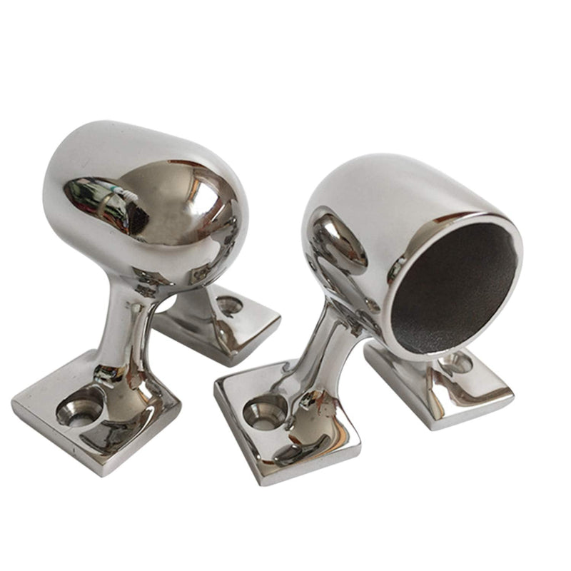 NRC&XRC Heavy Duty 316 Stainless Steel Boat Hand Rail Fitting 1" OD Tube 90 Degree Right-End Stanchion