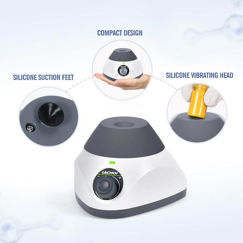 MINI Vortex Mixer 500-3500RPM Vortex Nail Polish Shaker Paint Mixer | Adjustable Speed Touch Function Max.50ML 4.5mm Orbital Diameter for Nail Polish Inks Eyelash Adhesives Acylic Paint Test Tube