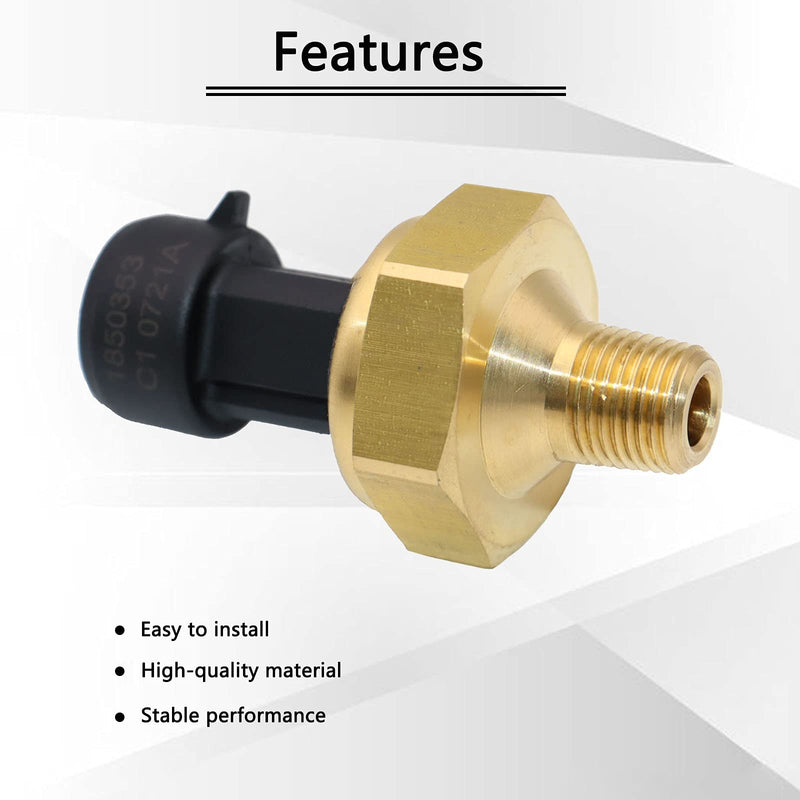 DPFE3 Exhaust Back Pressure Sensor EBP Compatible with Ford Powerstroke 6.0L 7.3L V8 Diesel 1997-2003 1850353C1 1850353 1850353C2 F7TZ-9J460-AA SU2380 2134517 4C3Z-9J460-A 1C3Z-9J460-A