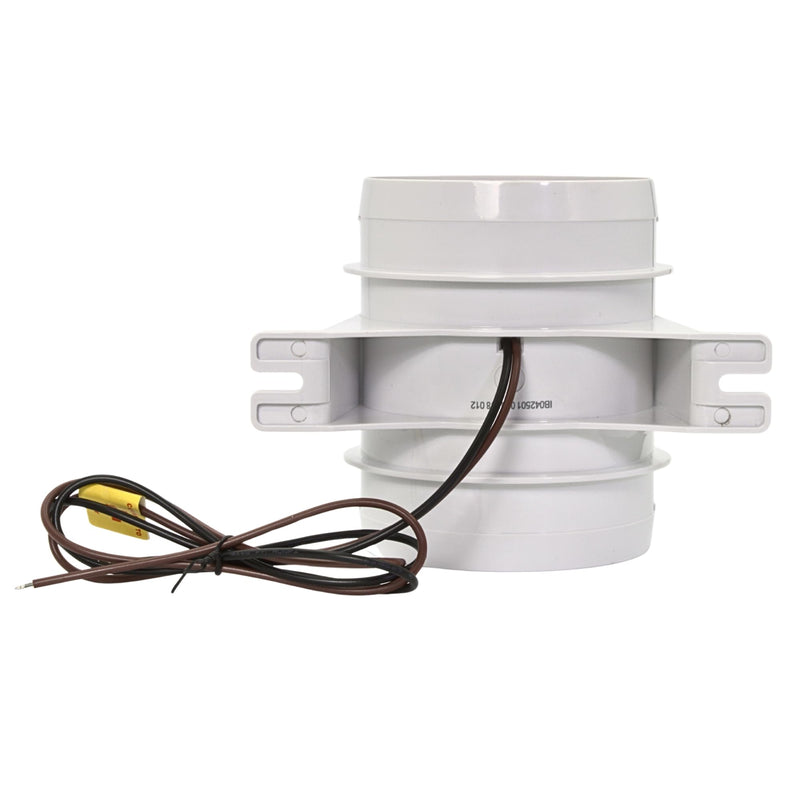SEAFLO in-Line Marine Bilge Air Blowers- 12V, 3 or 4", 130-270 CFM Ultra-Quiet Operation 4 or 3 Inch for Yacht/Sailboat/Boat- ISO 8846, CE & RoHs Certified - 4-Year Warranty 4" 235 CFM