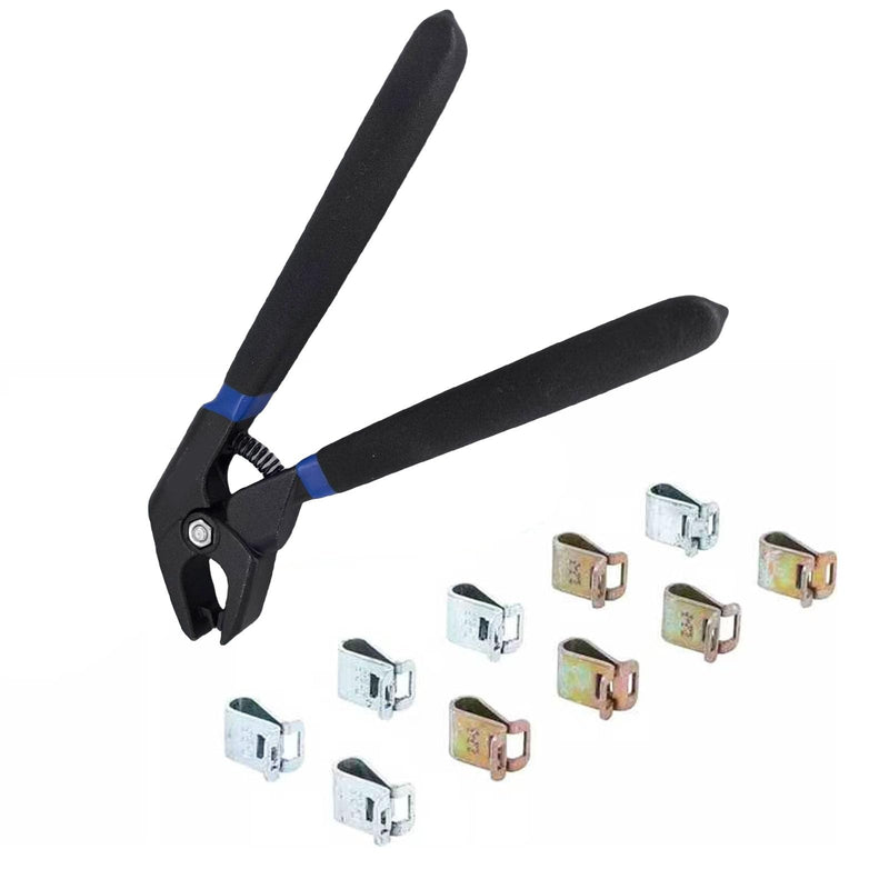 Fixing Clamps Set with Pliers,Car Body Dent Repair Fixing Clamp Pliers Set Bodywork Automotive Pull Removal Kit