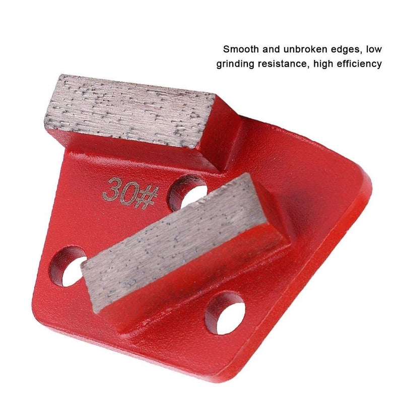 3PCS Trapezoid Grinding Disc, Floor Grinding Pad Concrete Grinding Disc #30 Grit Trapezoid Metal Scraper for Grinder Floor Concrete (3)