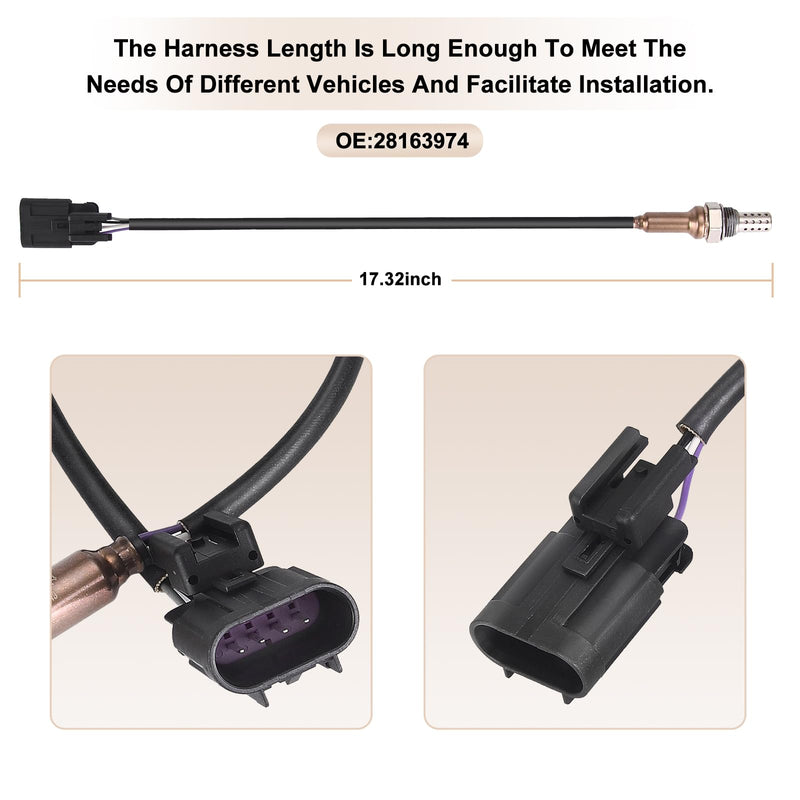 O2 Oxygen Sensor Replacement for Kohler EFI Engines CH18 CH20 CH22 CH23 CH25 CH620 CH640 CH670 CH680 CH730 and More Replaces# 25-418-07-S 264859 28163974