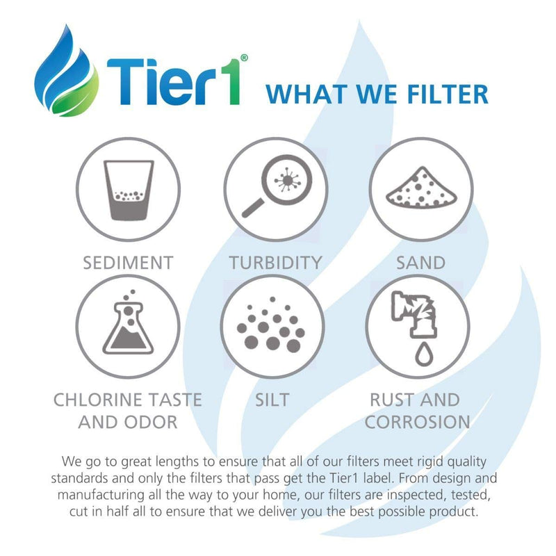 Tier1 Undersink Water Filter Replacement for GE FQSVF, GXSV65, GNSV70, GNSV75 - Carbon Block Media Reduces Chlorine and Other Water Contaminants - 2 Pack 1