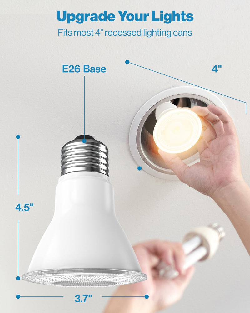 Sunco PAR30 Long Neck LED Bulb, Indoor/Outdoor Flood Light, 11W (75W Equivalent), 850 Lumen, 2700K Soft White, Dimmable, E26 Base, IP65 Waterproof, UL Certified 4 Pack