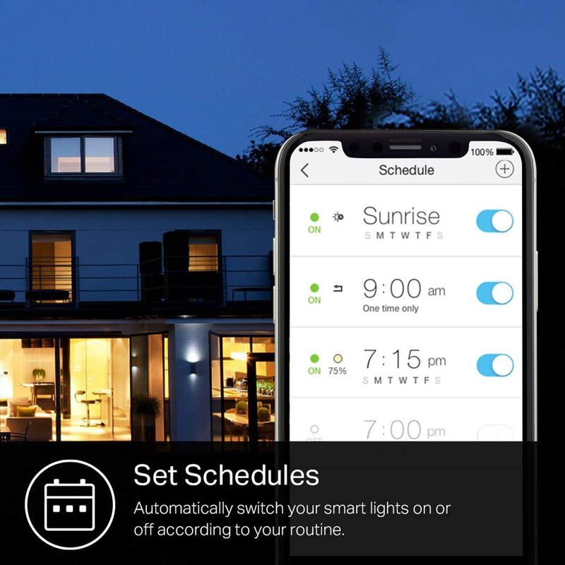 Kasa Smart Light Bulbs that works with Alexa and Google Home, Dimmable Smart LED Bulb, A19, 9W, 800Lumens, Soft White(2700K), CRI≥90, WiFi 2.4Ghz only, No Hub Required, 4 Count (Pack of 1)(KL110P4) 4-Pack (Newer Version) 4 Pack