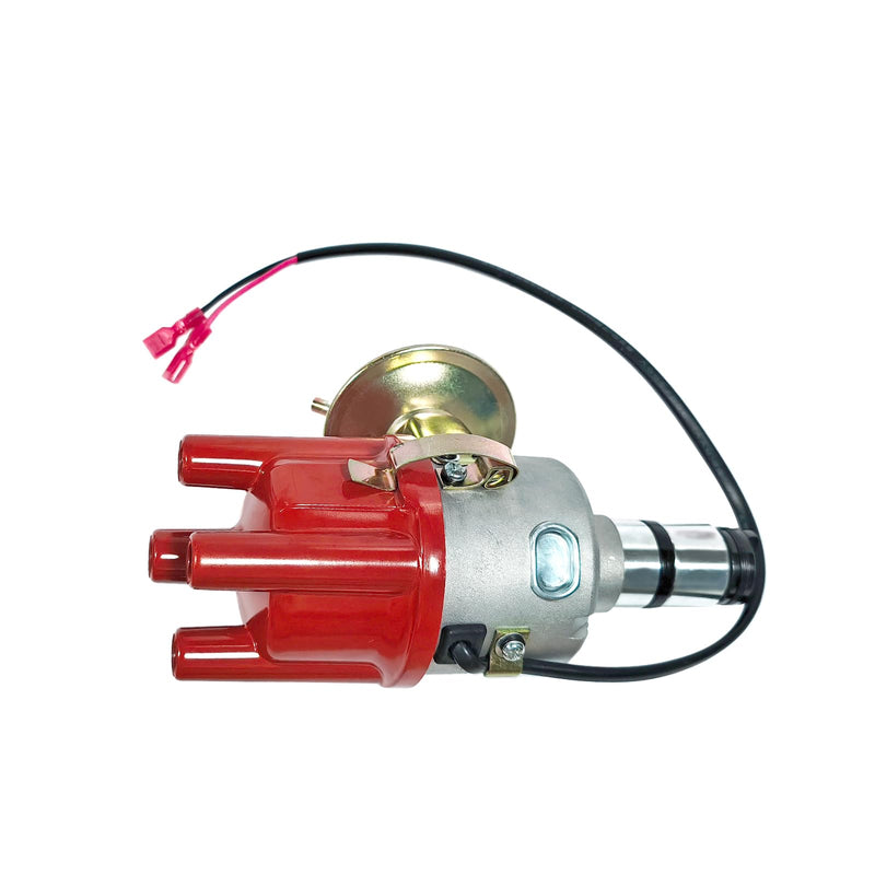 034 Vacuum Advance Electronic Distributor Red Fits for VW Bug Bus Ghia Beetle Fastback Karmann Transporter 0231170034EL, 0231170034