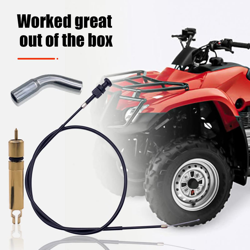 Choke Cable and Starter Valve Plunger Kit Compatible With Honda TRX450 Foreman 450 es 1998 1999 2000 2001 2002 20032004