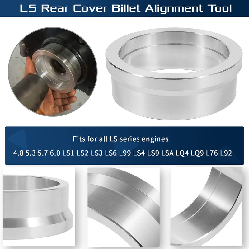 LS Rear Cover Billet Alignment Tool Fits for LS Series Engines 4.8 5.3 5.7 6.0 LS1 LS2 LS3 LS6 L99 LS9 LSA LQ4