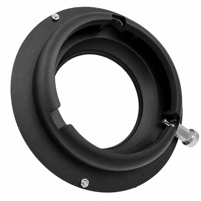 Balcar to Bowens Mount Adapter Ring for Studio Lights | Converts Balcar speedring lights to Bowens mount modifiers with a secure quick-release locking system.